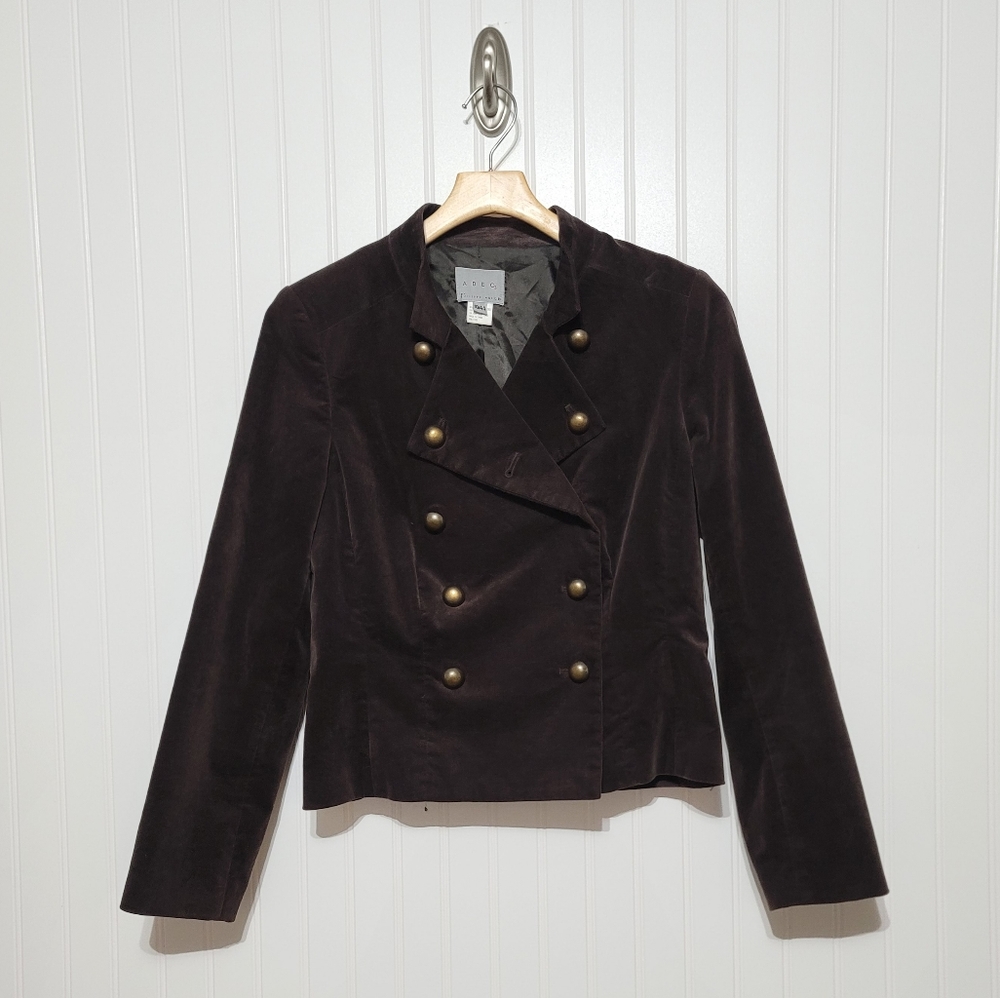 Vintage Philippe Adec velvet military style jacket